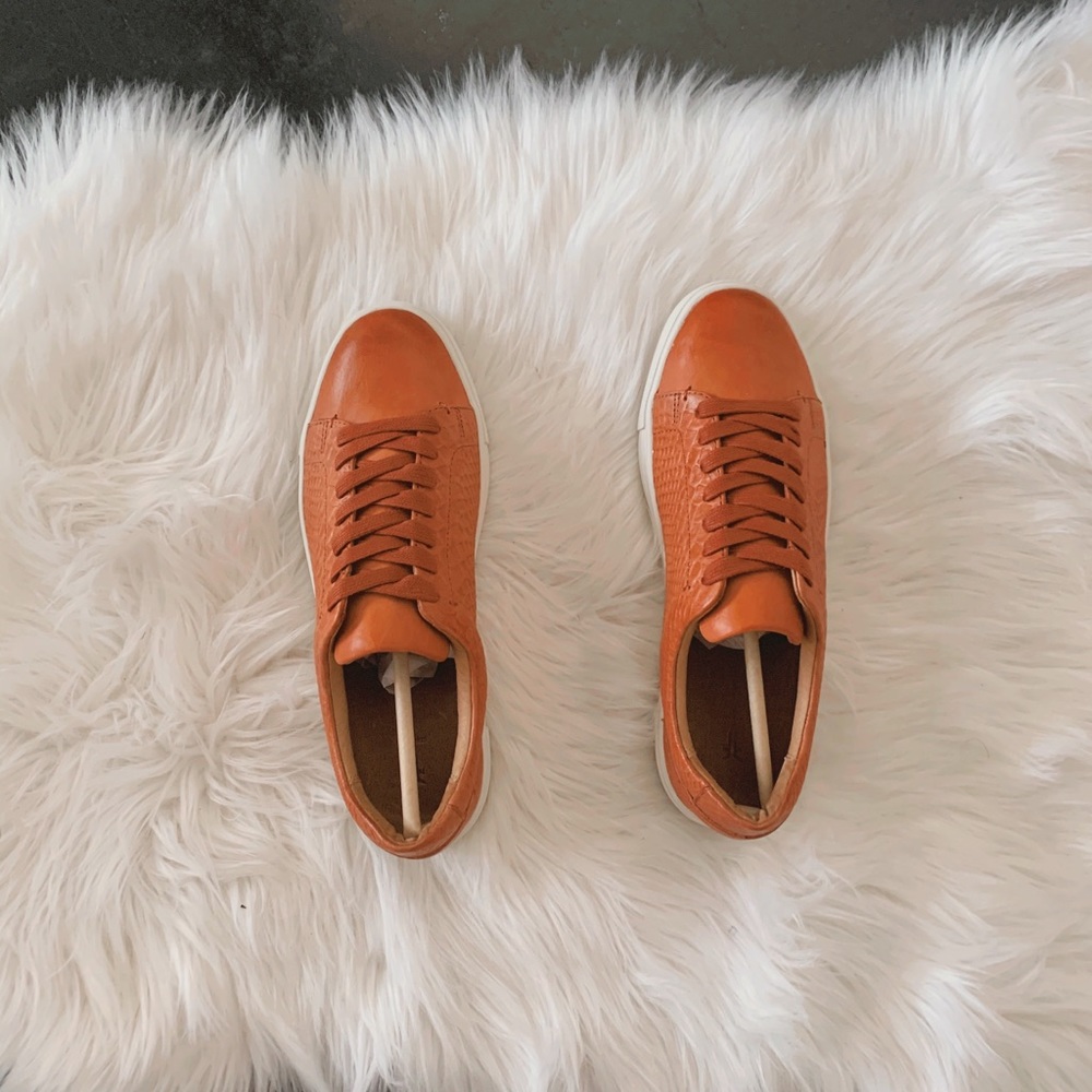 Ivy Snake Embossed Leather Sneaker